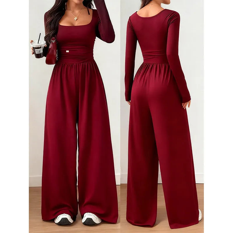 Elanisse - Soft-Touch Wide-Leg Jumpsuit