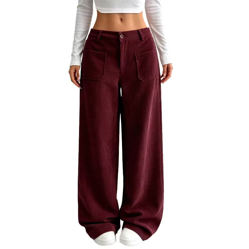 Eithne - Soft-Touch Wide-Leg Trousers
