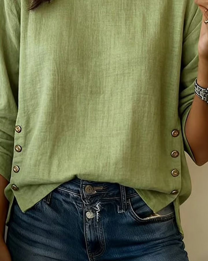 Veyanna - Soft-Touch Long-Sleeve Blouse