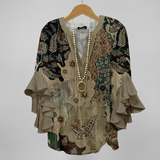Xylarae - Soft-Touch V-Neck Blouse