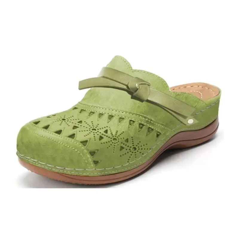 Mallory - Perforated Slip On Comfort Clogs