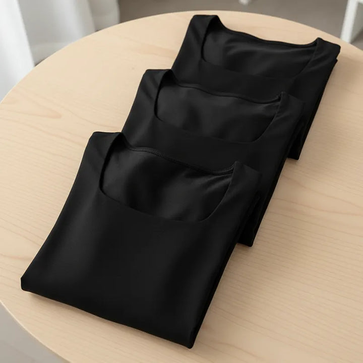 Alise - Ruched Square Neck Wide Leg Jumpsuit