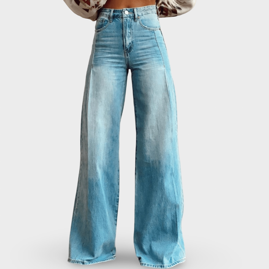 Mirise - Soft-Touch High-Waist Wide-Leg Trousers