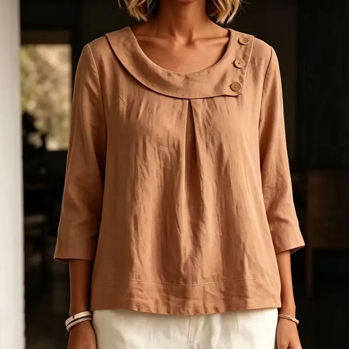 Brionelle - Soft-Touch Linen Blouse