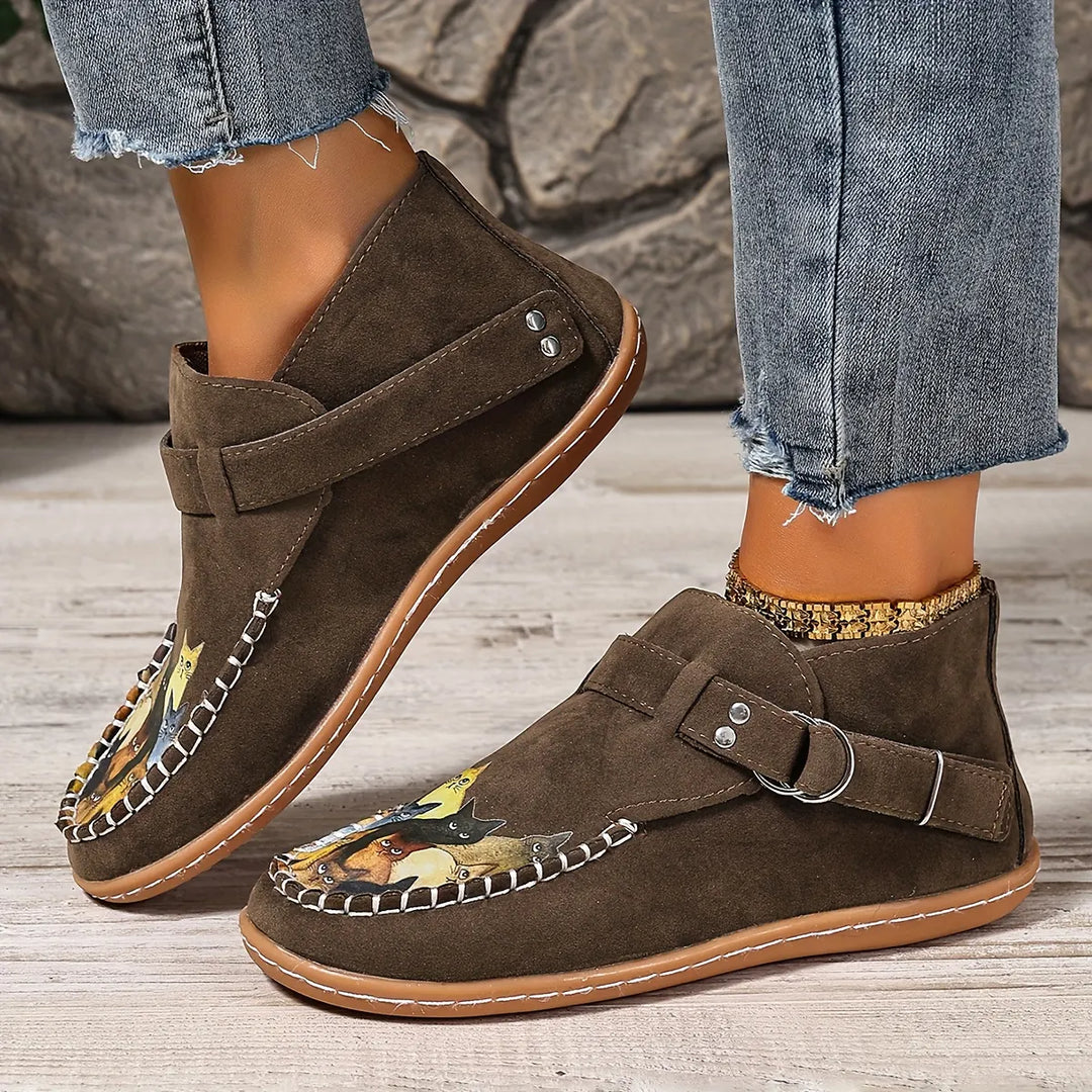 Cara - Buckle Detail Comfort Loafers