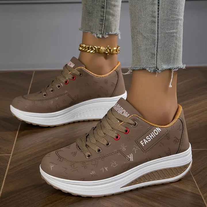 Sable - Lace Up Platform Sneakers Casual Fit