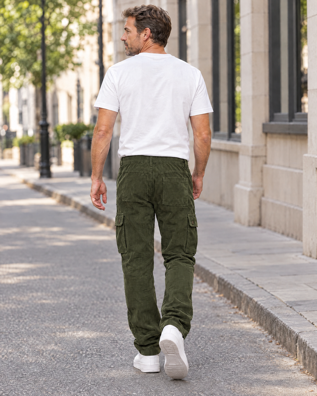 Milo - Ribbed Cargo Trousers