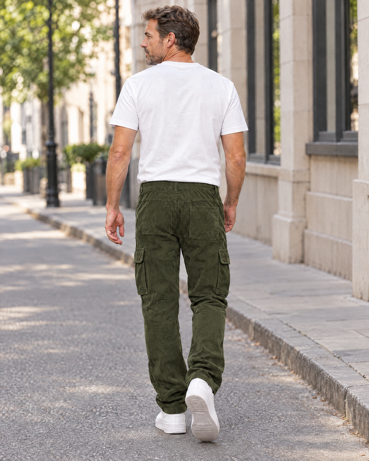 Milo - Ribbed Cargo Trousers