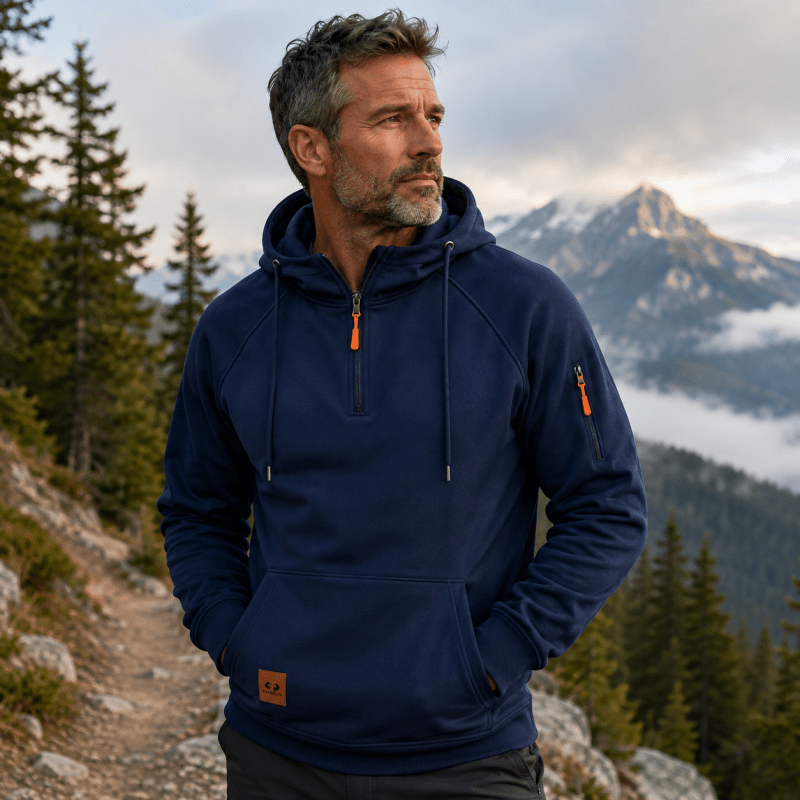 Zeke - Quarter-Zip Hooded Sweatshirt