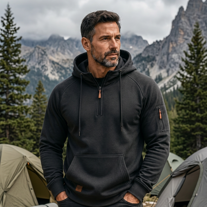 Zeke - Quarter-Zip Hooded Sweatshirt