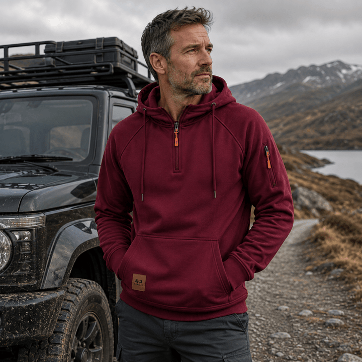 Zeke - Quarter-Zip Hooded Sweatshirt