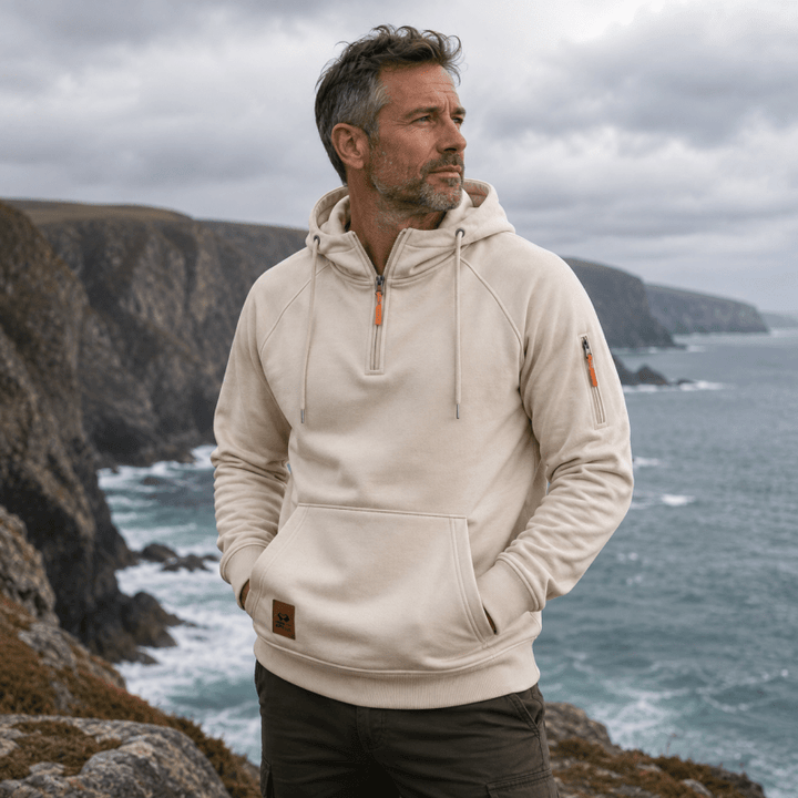 Zeke - Quarter-Zip Hooded Sweatshirt