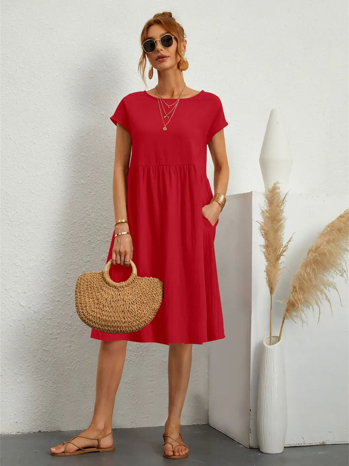 Avenyra - Soft-Touch Pocket Dress