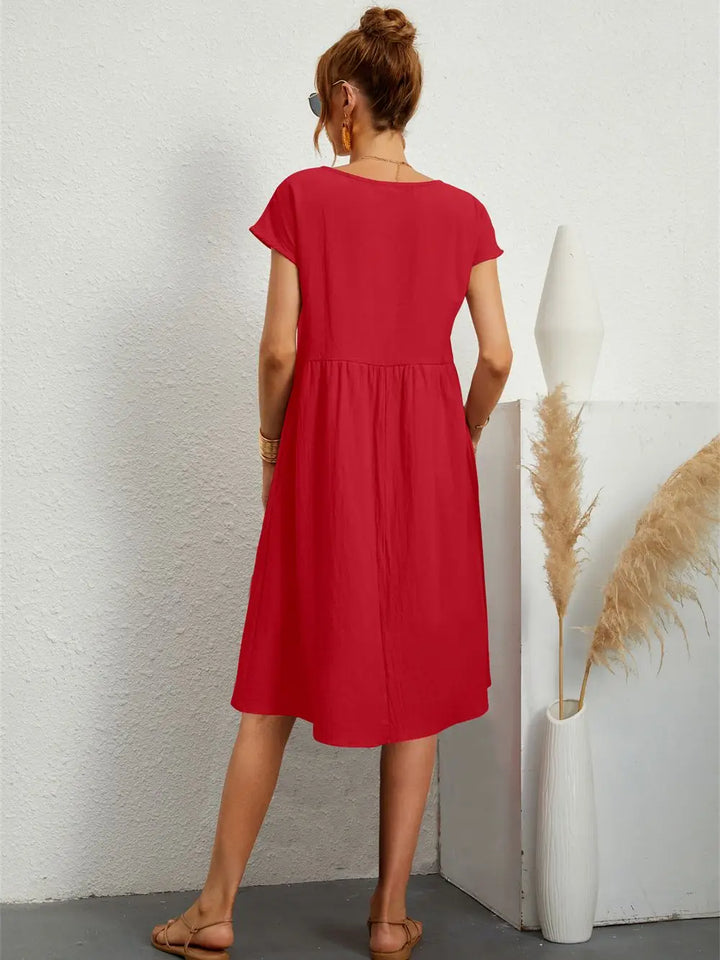Avenyra - Soft-Touch Pocket Dress
