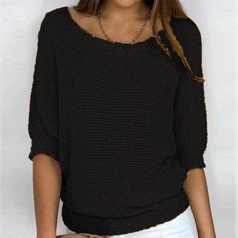 Fiora - Breathable 3/4-Sleeve Sweater