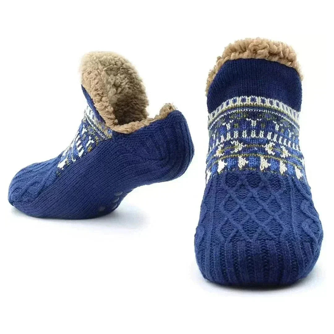 Zailora - Plush-Lined Grip Socks