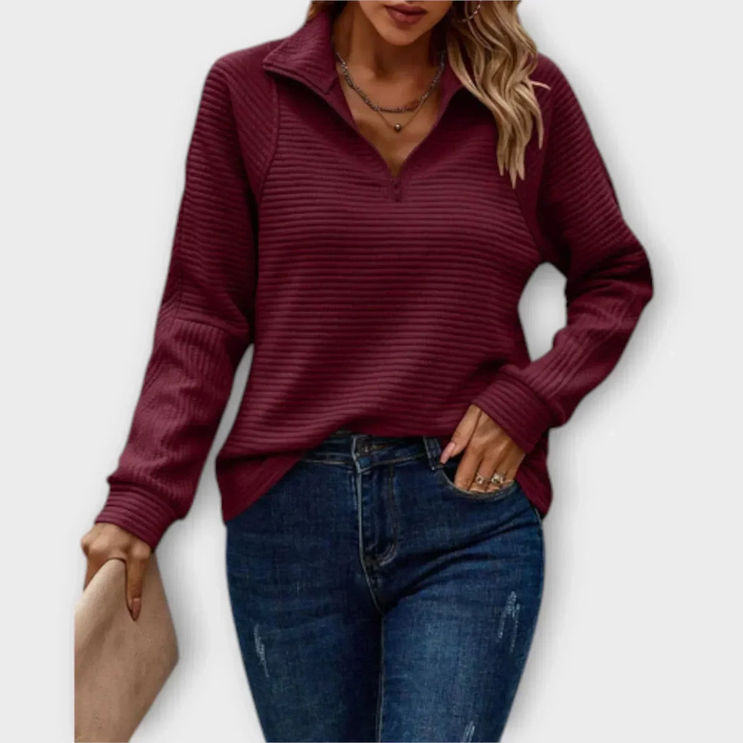 Talyss - Soft-Touch Half-Zip Jumper