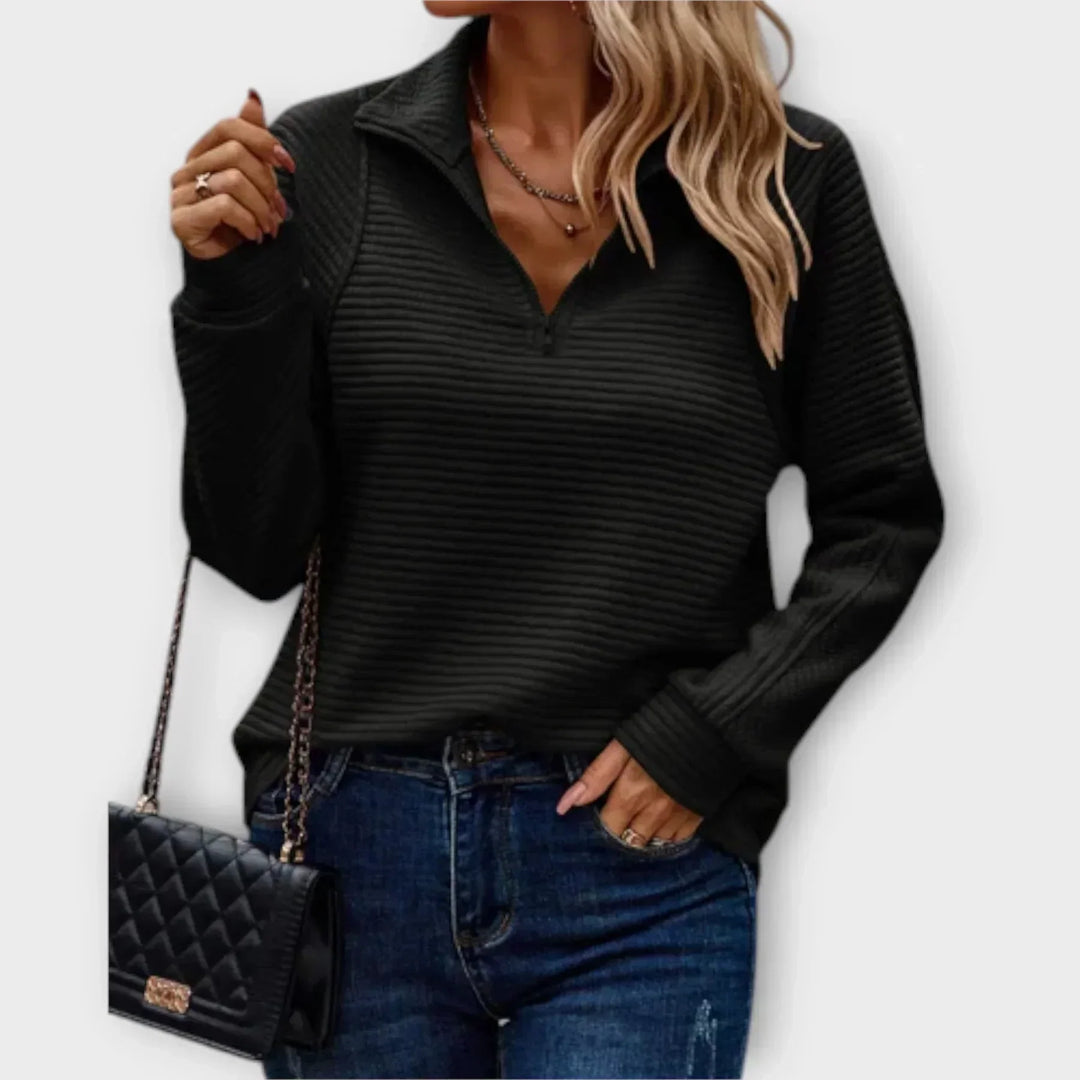 Talyss - Soft-Touch Half-Zip Jumper