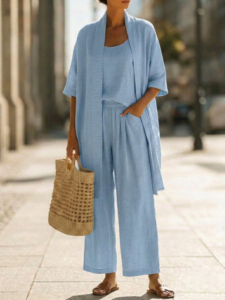 Ulyssia - Breezy Linen Three-Piece Set