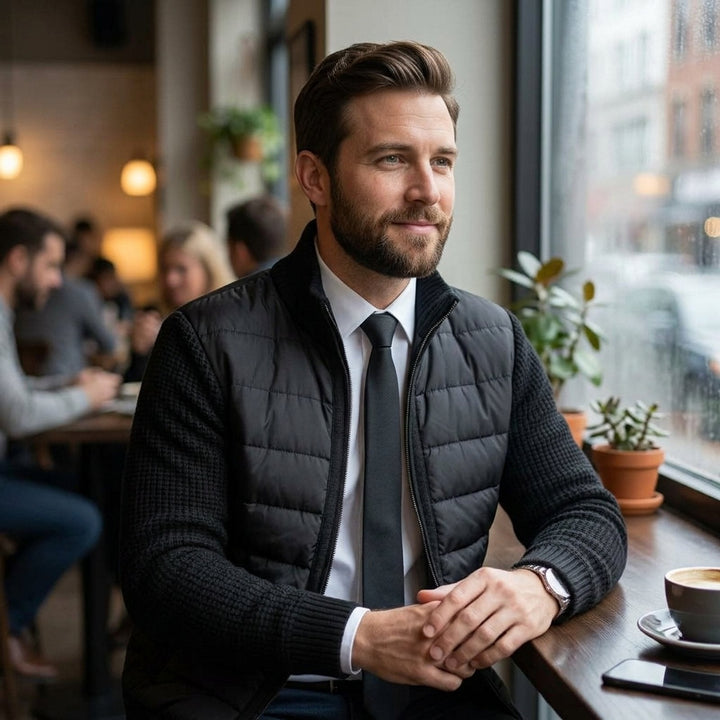 Ivoren - Tailored Checked Zip-Front Jacket