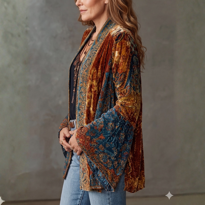 Sylvette - Textured Bohemian Jacket