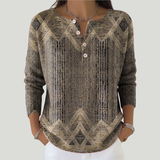 Zayarie - Soft-Touch Striped Long Sleeve T-Shirt