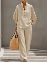Ralia - Breezy Linen Two-Piece Set