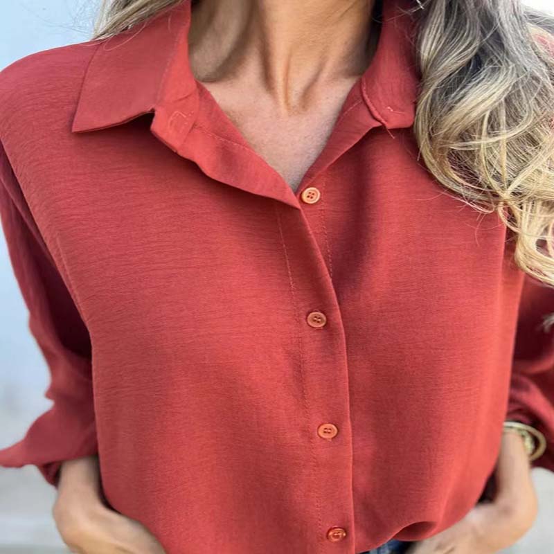 Noreyssa - Soft-Touch Lantern-Sleeve Shirt