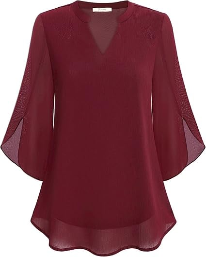 Zanyelle - Soft-Touch Layered Blouse