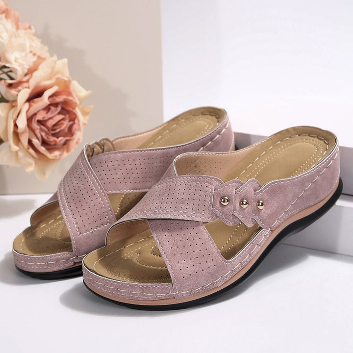 Jessavelle - Cushioned Wedge Sandals