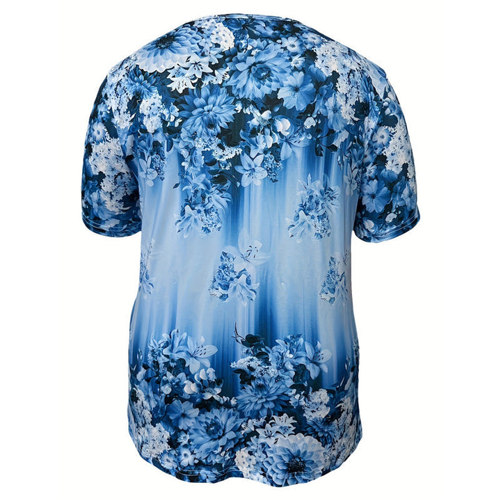 Briala - Floral V-Neck Blouse