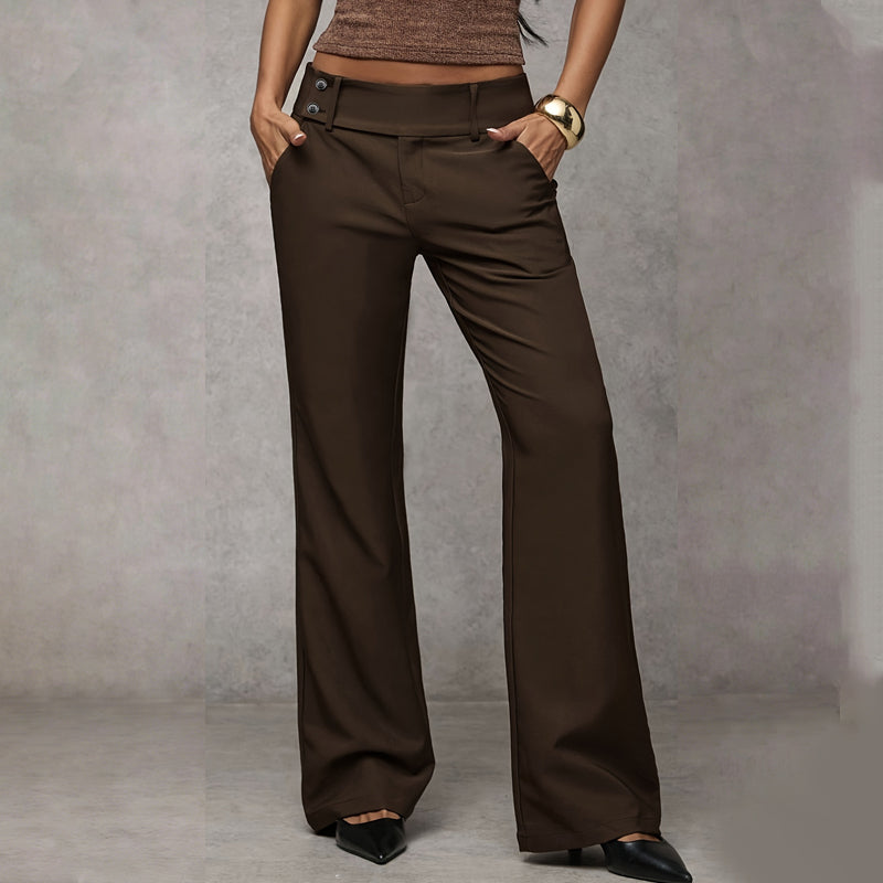 Nylah - Tailored Flared Suit Trousers
