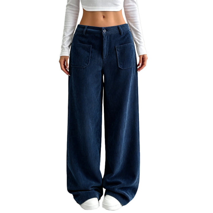 Irma - Soft-Touch Wide-Leg Trousers