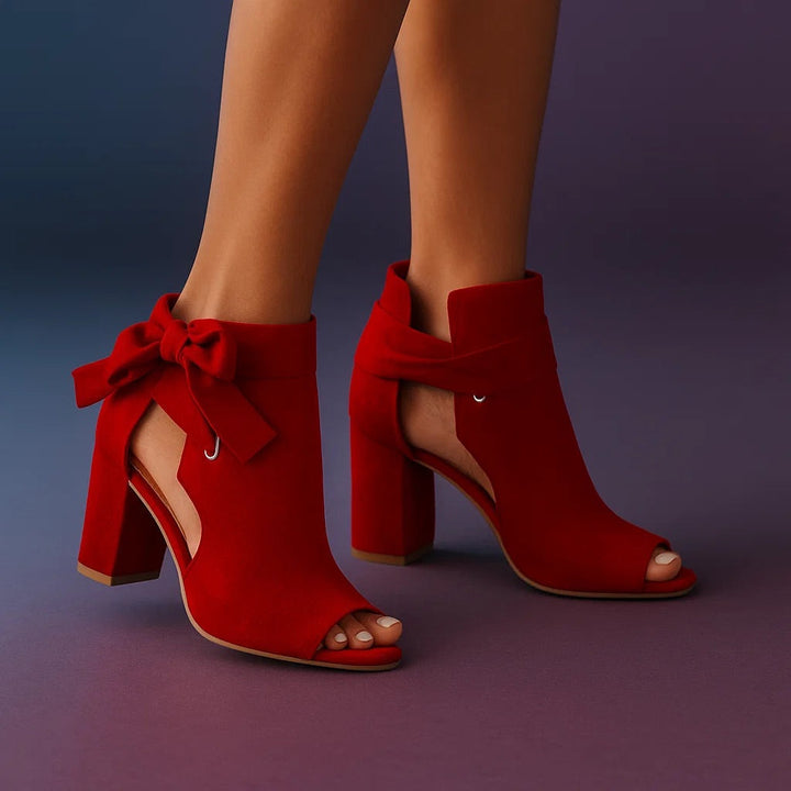 Celine - Refined Peep-Toe Heels